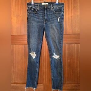 Joe's Jeans Dark Blue Distressed Skinny Jeans